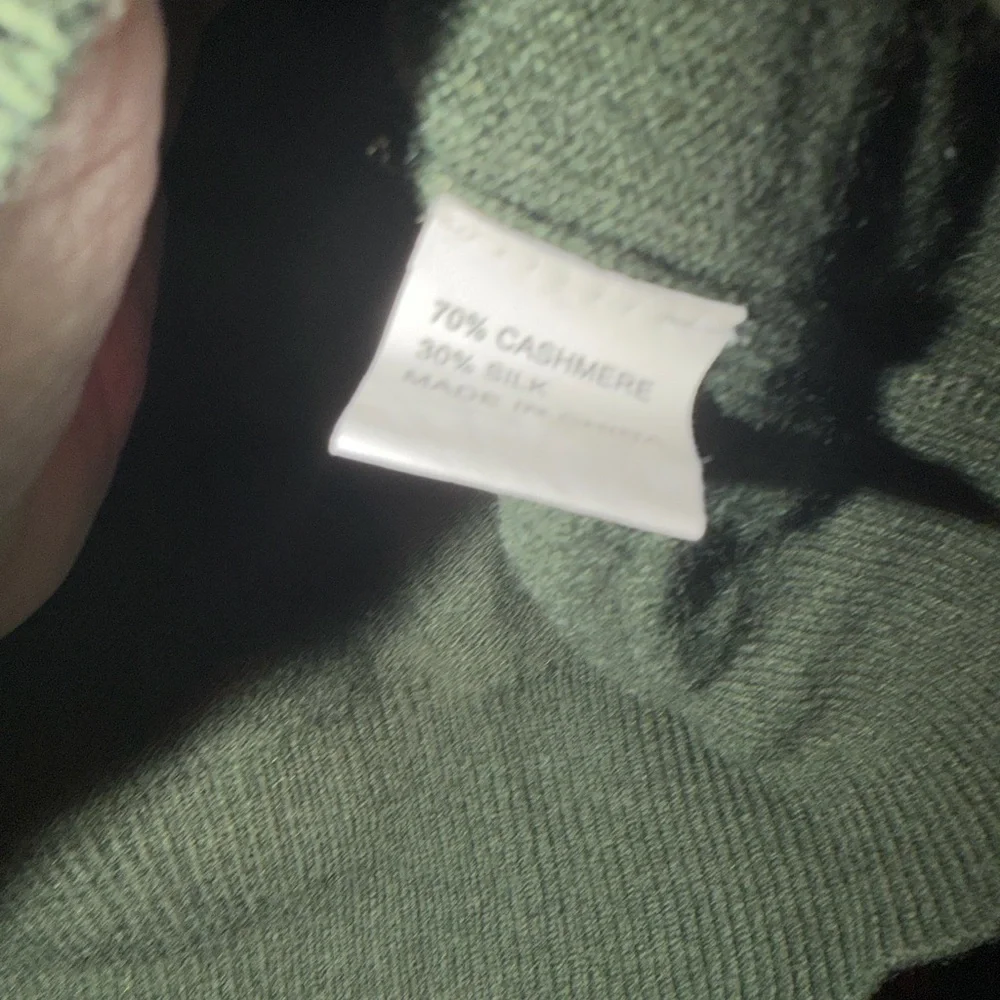 Elegant V-Neck Dark Green Sweater